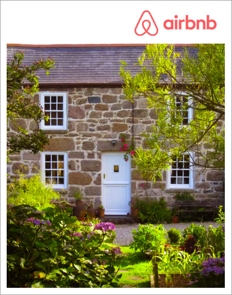 Airbnb Holiday Cottage near St Ives Cornwall