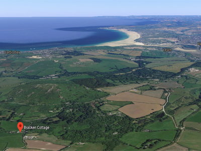 Bracken Cottage Location Aerial Map 